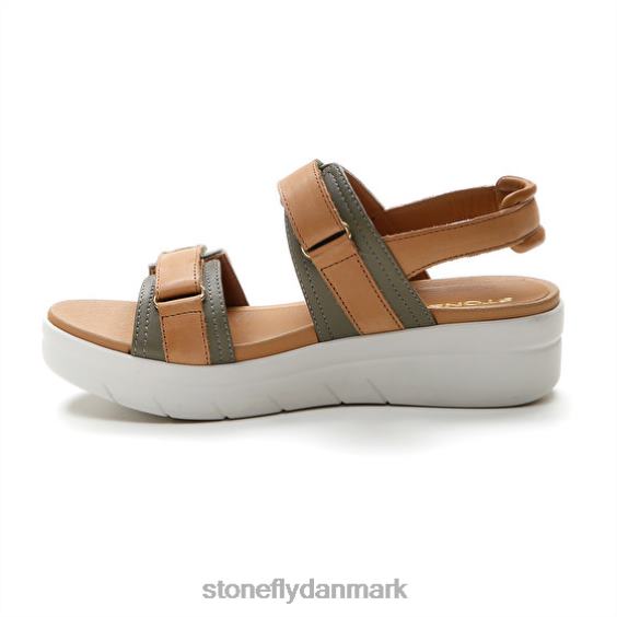 sandaler Stonefly aqua iii 20 nappa lth brun/grøn ZF84L143 Kvinder