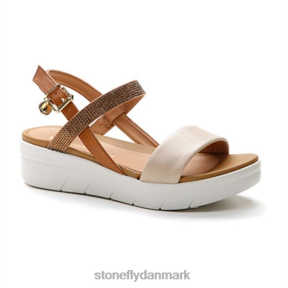 sandaler Stonefly aqua iii 22 nappa lth/tekstil brun/creme ZF84L146 Kvinder