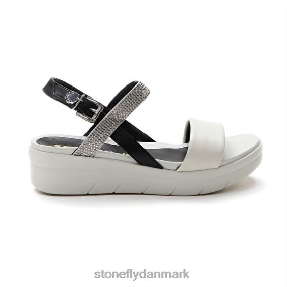 sandaler Stonefly aqua iii 22 nappa lth/tekstil sort/sølv/hvid ZF84L151 Kvinder