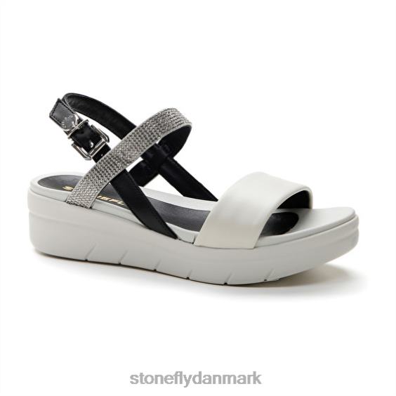 sandaler Stonefly aqua iii 22 nappa lth/tekstil sort/sølv/hvid ZF84L151 Kvinder