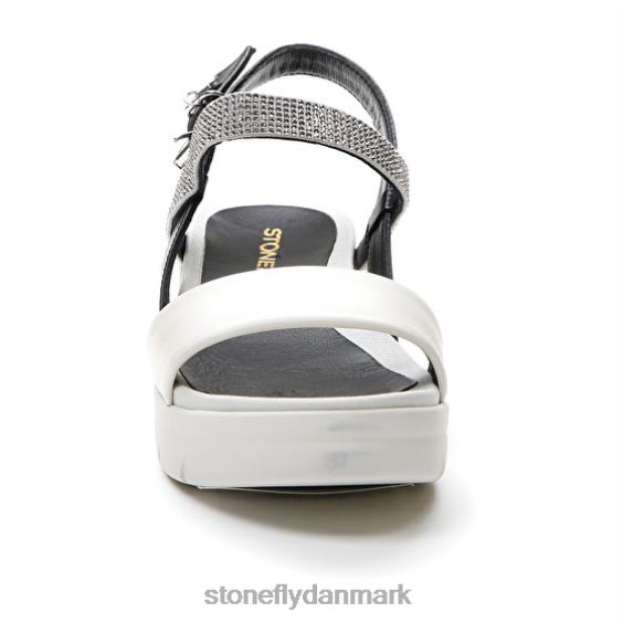 sandaler Stonefly aqua iii 22 nappa lth/tekstil sort/sølv/hvid ZF84L151 Kvinder