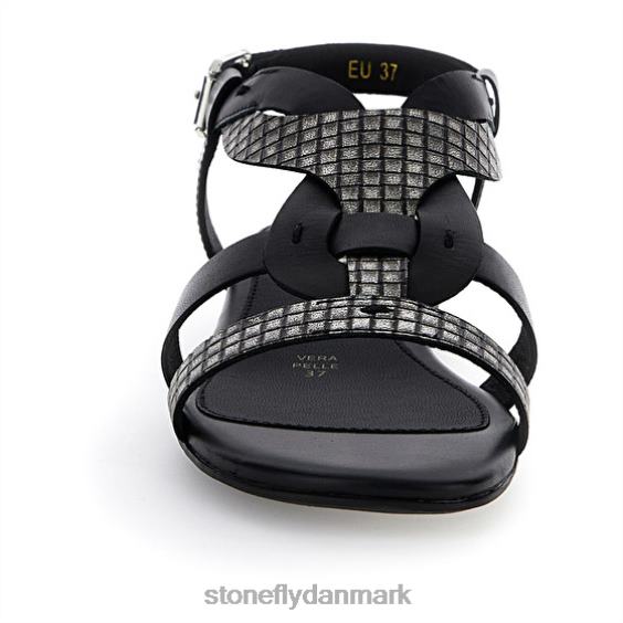 sandaler Stonefly daisy 6 nappa lth/s. præget sort ZF84L133 Kvinder