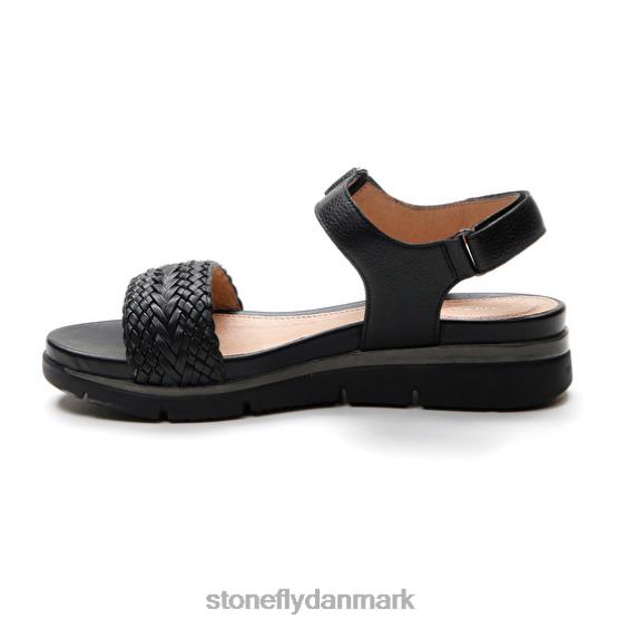 sandaler Stonefly elody 21 præget/nappa lth sort ZF84L125 Kvinder