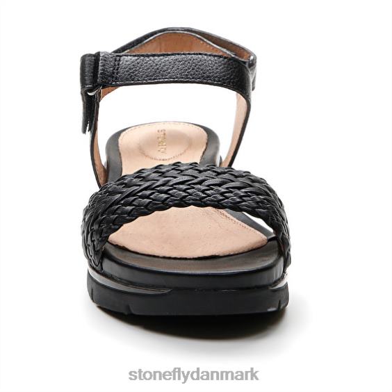 sandaler Stonefly elody 21 præget/nappa lth sort ZF84L125 Kvinder