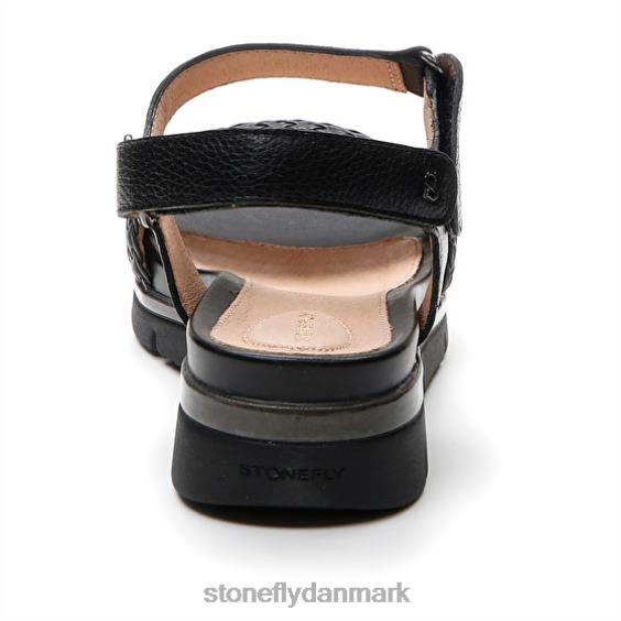 sandaler Stonefly elody 21 præget/nappa lth sort ZF84L125 Kvinder