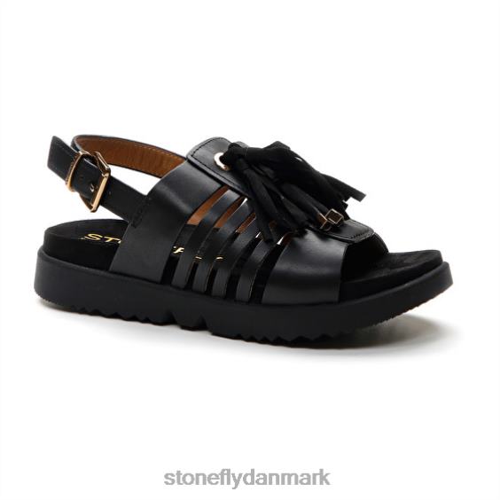 sandaler Stonefly riva 12 kalv lth sort ZF84L168 Kvinder