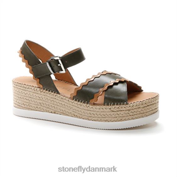 sandaler Stonefly alexia 2 kalv lth brun/grøn ZF84L204 Kvinder
