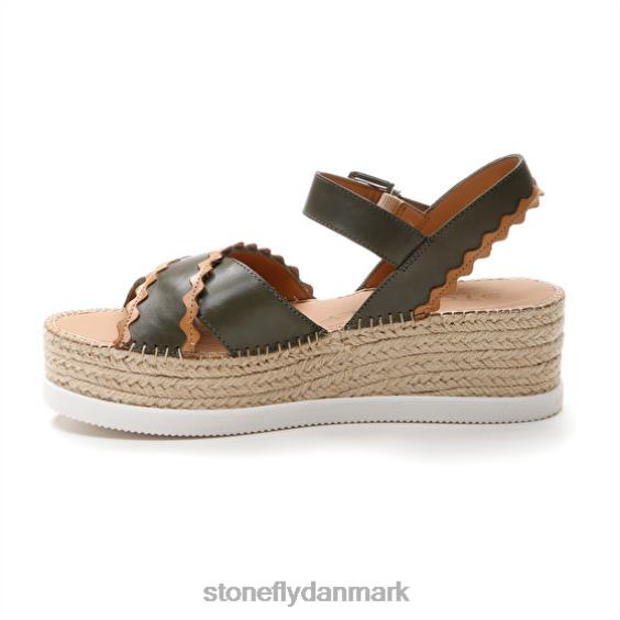 sandaler Stonefly alexia 2 kalv lth brun/grøn ZF84L204 Kvinder