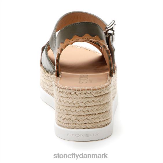 sandaler Stonefly alexia 2 kalv lth brun/grøn ZF84L204 Kvinder