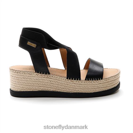 sandaler Stonefly alexia 5 kalv lth/elastik sort ZF84L182 Kvinder