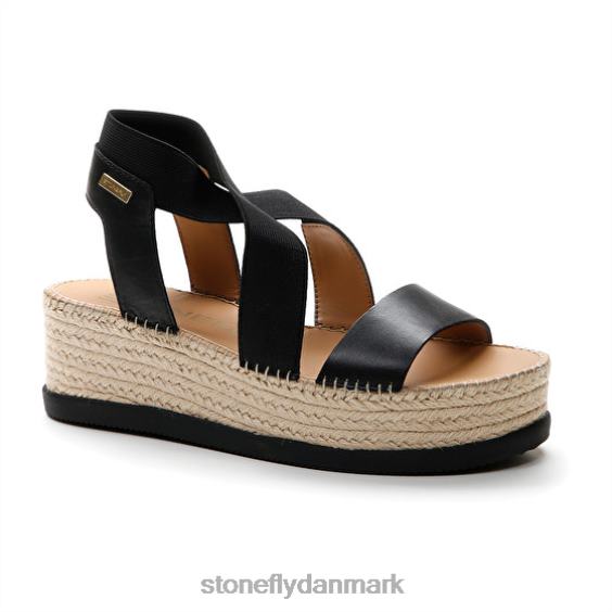 sandaler Stonefly alexia 5 kalv lth/elastik sort ZF84L182 Kvinder