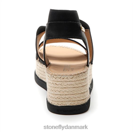 sandaler Stonefly alexia 5 kalv lth/elastik sort ZF84L182 Kvinder
