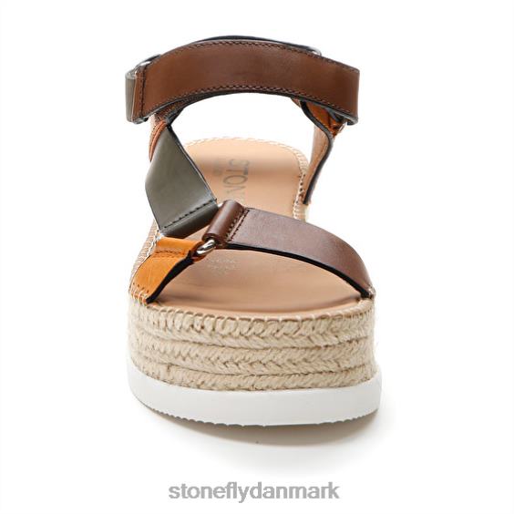 sandaler Stonefly alexia 6 kalv lth brun/grøn/orange ZF84L200 Kvinder