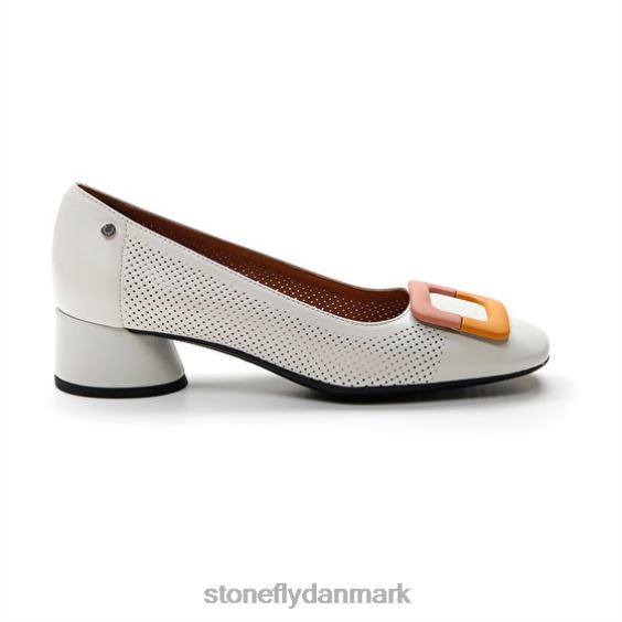sko Stonefly lilly 15 nappa lth hvid/orange ZF84L77 Kvinder