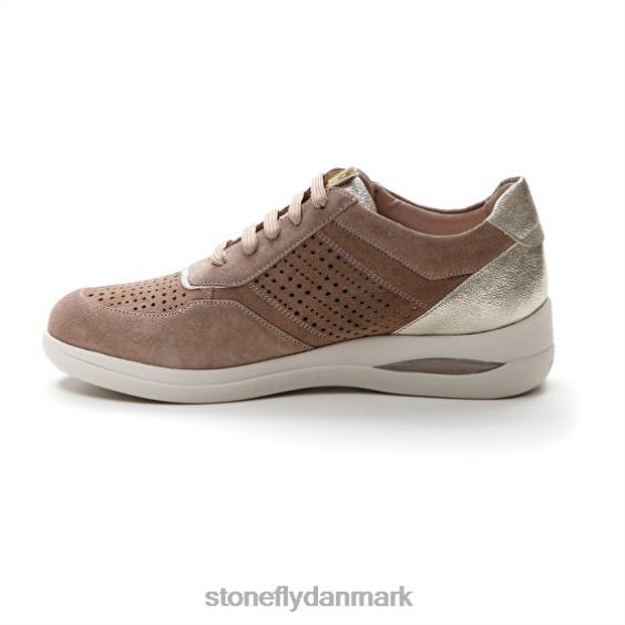 sko Stonefly aurora 15 velour grå pink/sliver ZF84L97 Kvinder