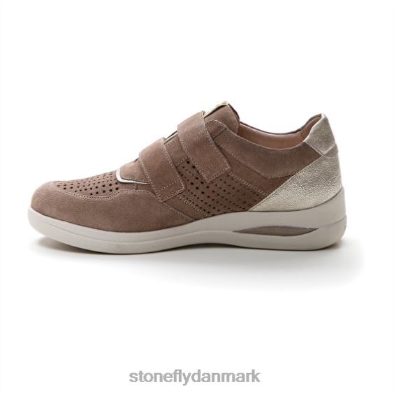 sko Stonefly aurora 16 velour grå pink/sliver ZF84L107 Kvinder