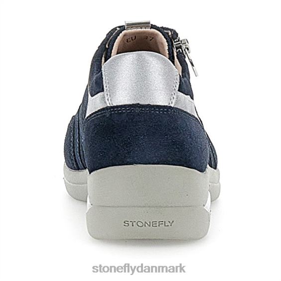 sko Stonefly aurora 20 velour mørkeblå ZF84L95 Kvinder