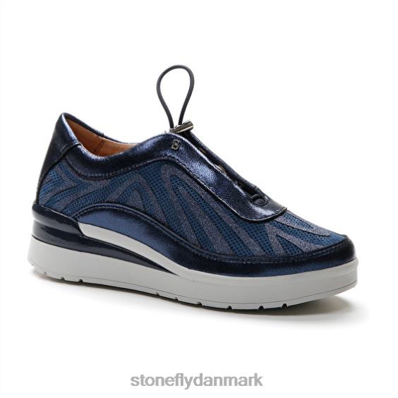 sko Stonefly creme 38 velour/s.lamineret flag blåt ZF84L102 Kvinder