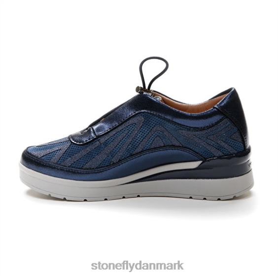 sko Stonefly creme 38 velour/s.lamineret flag blåt ZF84L102 Kvinder