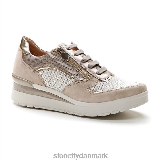 sko Stonefly creme 40 velour/tekstil/lamineret lth ged brun ZF84L85 Kvinder