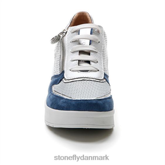 sko Stonefly creme 40 velour/tekstil/nappa lth blå/sølv/hvid ZF84L84 Kvinder