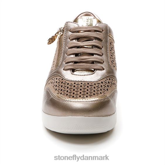 sko Stonefly paseo iv 27 lamineret lth/velour champagne ZF84L100 Kvinder