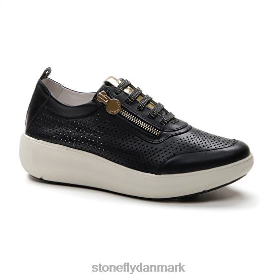sko Stonefly rock 25 nappa lth sort ZF84L92 Kvinder