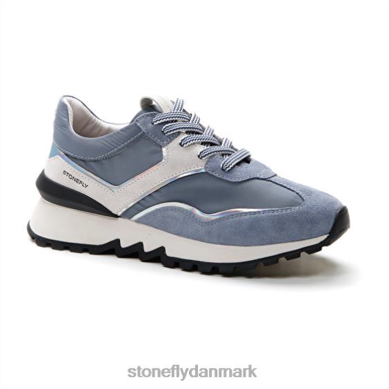 sko Stonefly simpelthen dame 4 velour/tekstil blå ZF84L38 Kvinder
