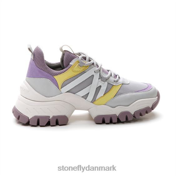 sko Stonefly twiggy 1 tekstil/nappa lth lilla/gul ZF84L59 Kvinder