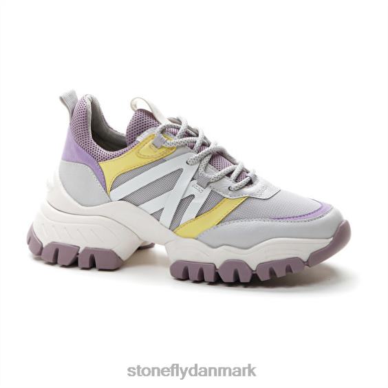 sko Stonefly twiggy 1 tekstil/nappa lth lilla/gul ZF84L59 Kvinder