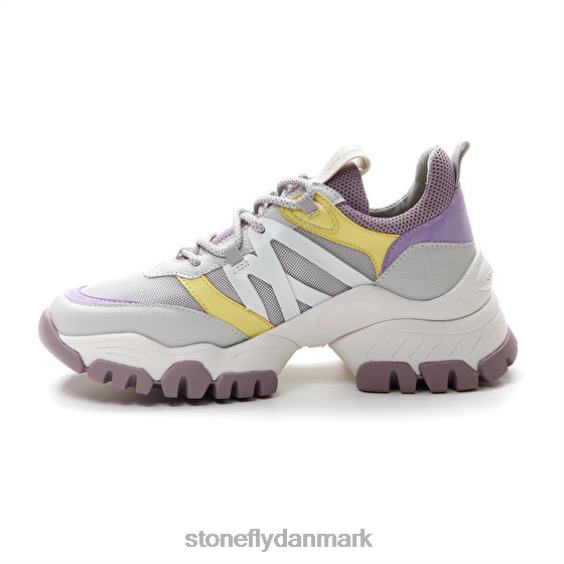 sko Stonefly twiggy 1 tekstil/nappa lth lilla/gul ZF84L59 Kvinder