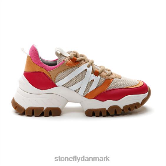 sko Stonefly twiggy 1 tekstil/nappa lth rød/lyserød/brun/orange ZF84L61 Kvinder