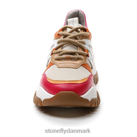 sko Stonefly twiggy 1 tekstil/nappa lth rød/lyserød/brun/orange ZF84L61 Kvinder