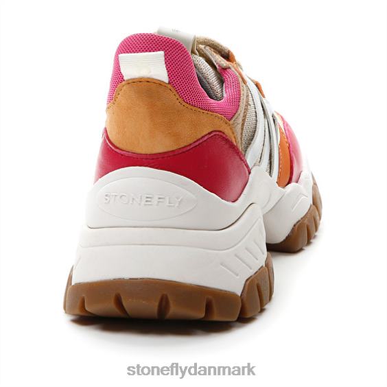 sko Stonefly twiggy 1 tekstil/nappa lth rød/lyserød/brun/orange ZF84L61 Kvinder