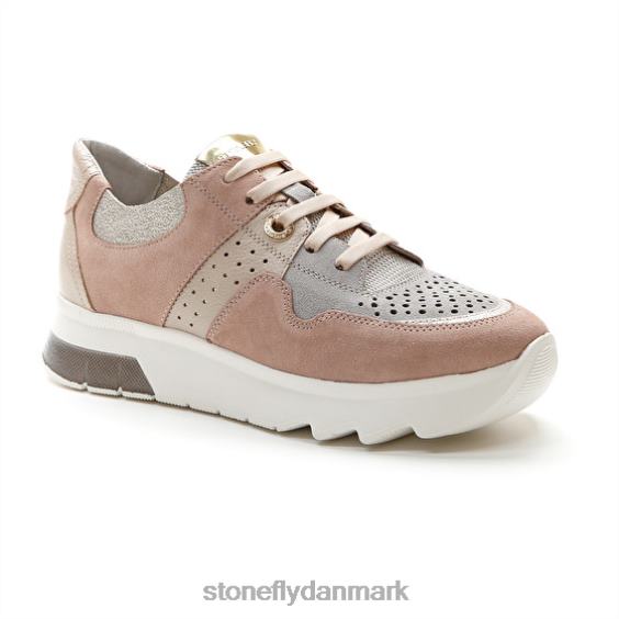 sko Stonefly spock 24 velour grå pink ZF84L62 Mænd