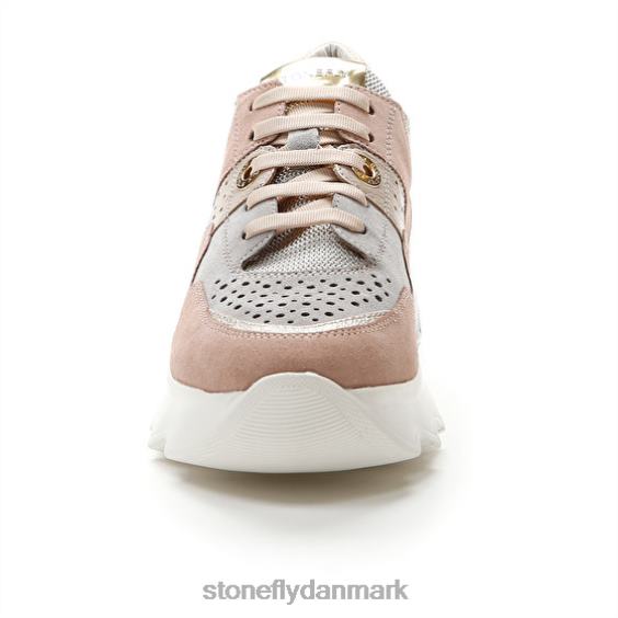 sko Stonefly spock 24 velour grå pink ZF84L62 Mænd
